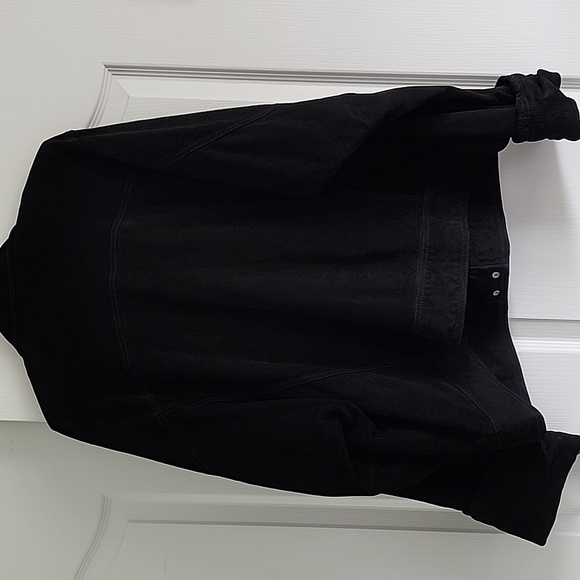 Free People We The Free Suzy black suede leather jacket size Large Chore Coat - Picture 10 of 16